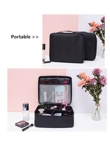 Professional Cosmetic Bag Portable Makeup Bags Travel Organizer