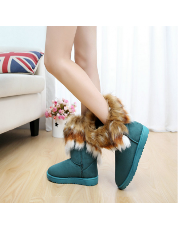  Winter Warm Suede Ankle Snow Boots