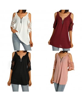 Women Casual Solid Color T-Shirt