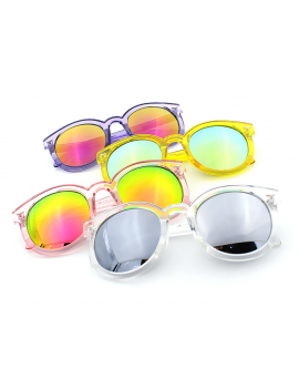Unisex Mirrored Trendy Retro UV400 Sunglasses 