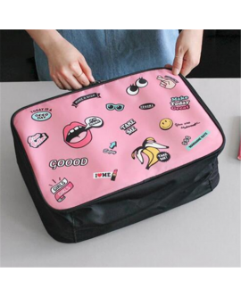 Travel Cosmetic Bag Cartoon Creative Portable Makeup Case